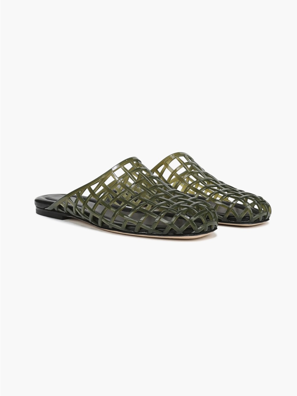 Vince Barcelona Jelly Cage Slip-On Mules New!